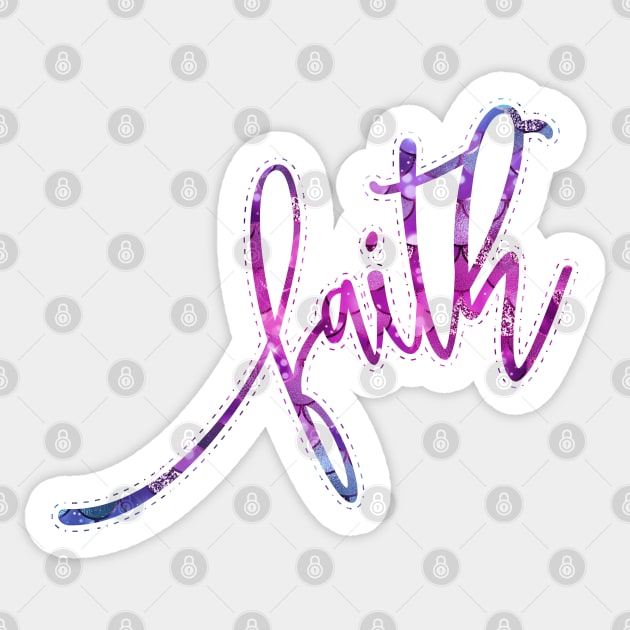 Faith Pattern Design Sticker by Sunil Belidon